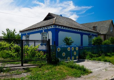 24 typické jsou tu modrobílé domky zde v Talne