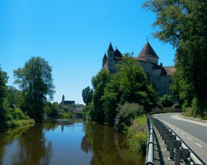 zámek Schwertberg na řece Aist