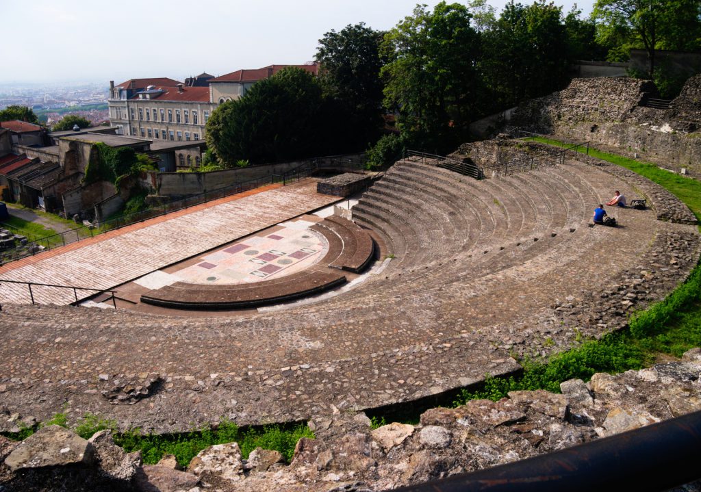 76 galo-římský amfiteátr čtvrť Fourvière