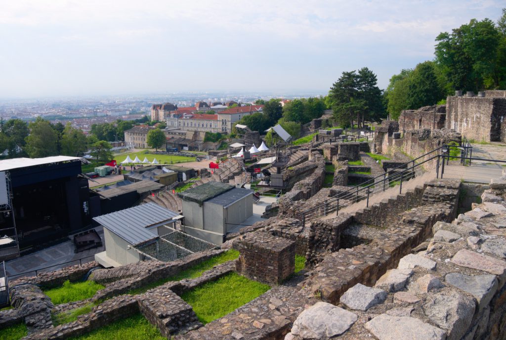 77 pozůstatky římského města Lugdunum