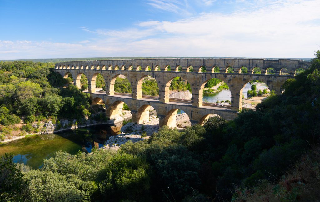E2 Pont du Gard římský viadukt