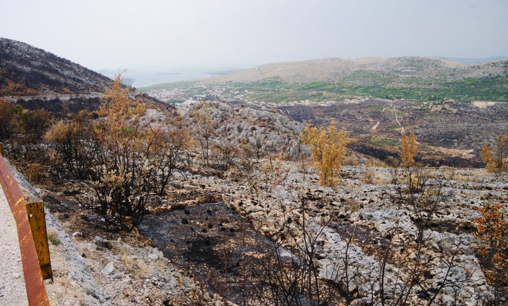 Spáleniště nad Grebašticí u Šibeniku