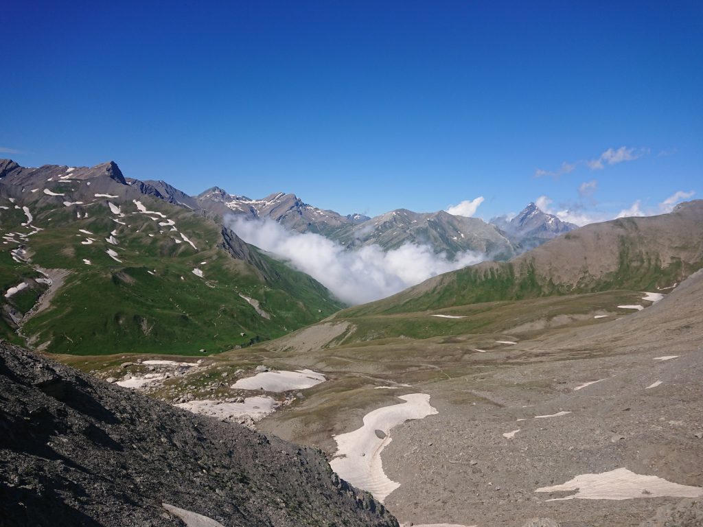 Monte Bellino výhled na Monte Viso 3841m