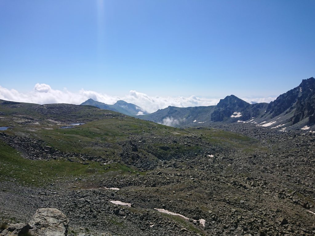 Náhorní plošina v Passo Gallarino