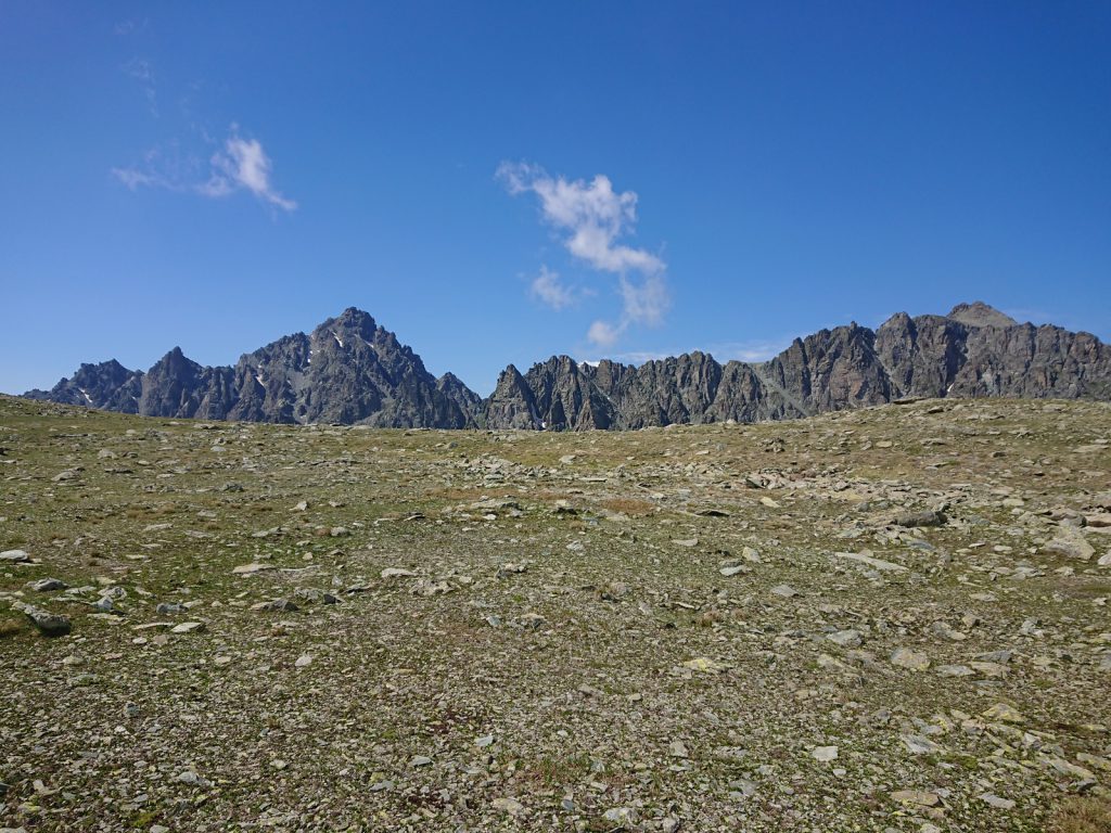 Náhorní plošina v Passo Gallarino