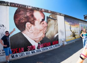 berlínská zeď podél Sprévy