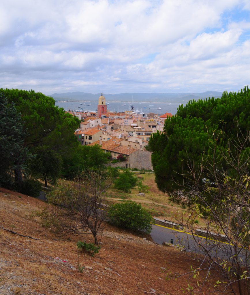 Saint Tropez z pevnosti nad městem