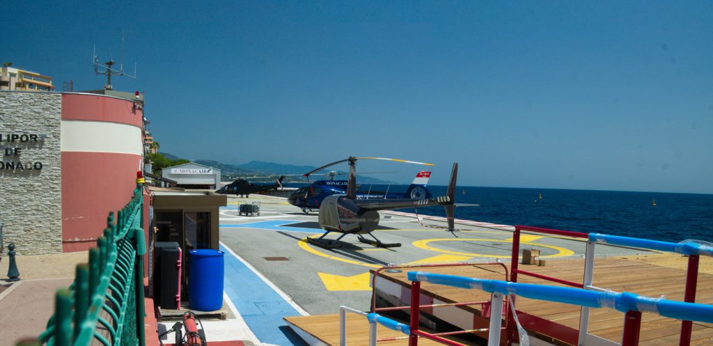 heliport v Monaku